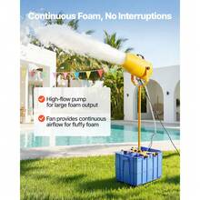 Foam Machine, 9.84 To 16.40 Ft Spray Distance Foam Cannon Party Machine, Bubble Cannon With 74QT Water Tank, Stable Vertical Design, Dense Foams Maker For Gatherings, Celebrations & Par - 74QT Water Tank - View 3