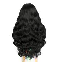 V Part Wig Body Wave 150% Density Upgrade U Part Beginner Friendly Body Wave 28inches Loose Curly Wig ( Black/ Brown Highlights) Full Head Clip In Hair Hair Topper Syntehtic Curly Wig Balck Curly Wave Wig Full Long Wave Wig For Women Daily Life Or Party - Multicolor - View 11