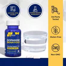 Miriyalyad Dopamine Brain Food Supplement W/L- Promotes Mental Drive, Clarity & Focus - Supports Mental Energy - 60 Capsules - 1PCS - 查看 3