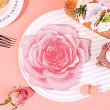 20/40/60张装，粉色花卉图案一次性纸巾，双层13*13英寸春夏花卉纸巾，花朵造型装饰鸡尾酒餐巾纸，花卉图案宾客餐巾纸，适用于生日、婚礼、婴儿派对、餐桌装饰等场合。 - 多色 - 查看 4