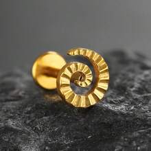 1件 ASTM F136 钛金属内螺纹平底耳钉 无螺纹唇钉 鹦鹉螺漩涡唇钉 美杜莎耳骨钉 - Internal Thread - 查看 9