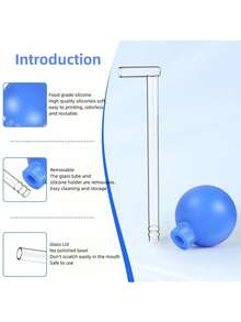 1 Set Tonsil Stone Removal Tool Kit, Includes PVC Suction Ball, Oral Hygiene Suction Ball, Cupping Device, Rubber Gum Stimulator - Multicolor - View 7