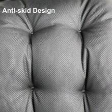 Waterproof And Sun-Proof Garden One-Piece High-Back Chair Cushion, Foldable Patio Chair Cushion - Light Grey - View 4