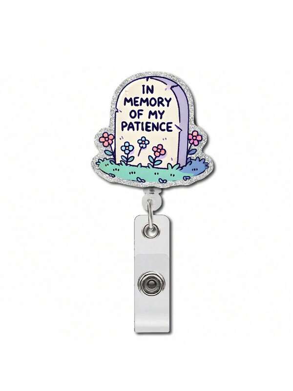 [Hot Selling] Retractable Nurse ID Badge Reel - Acrylic Material, Badge Reel, Anatomical Design, Suitable For Registered Nurses, Nursing Assistants, Nursing Students And Doctors, School Supplies, Back To School Season