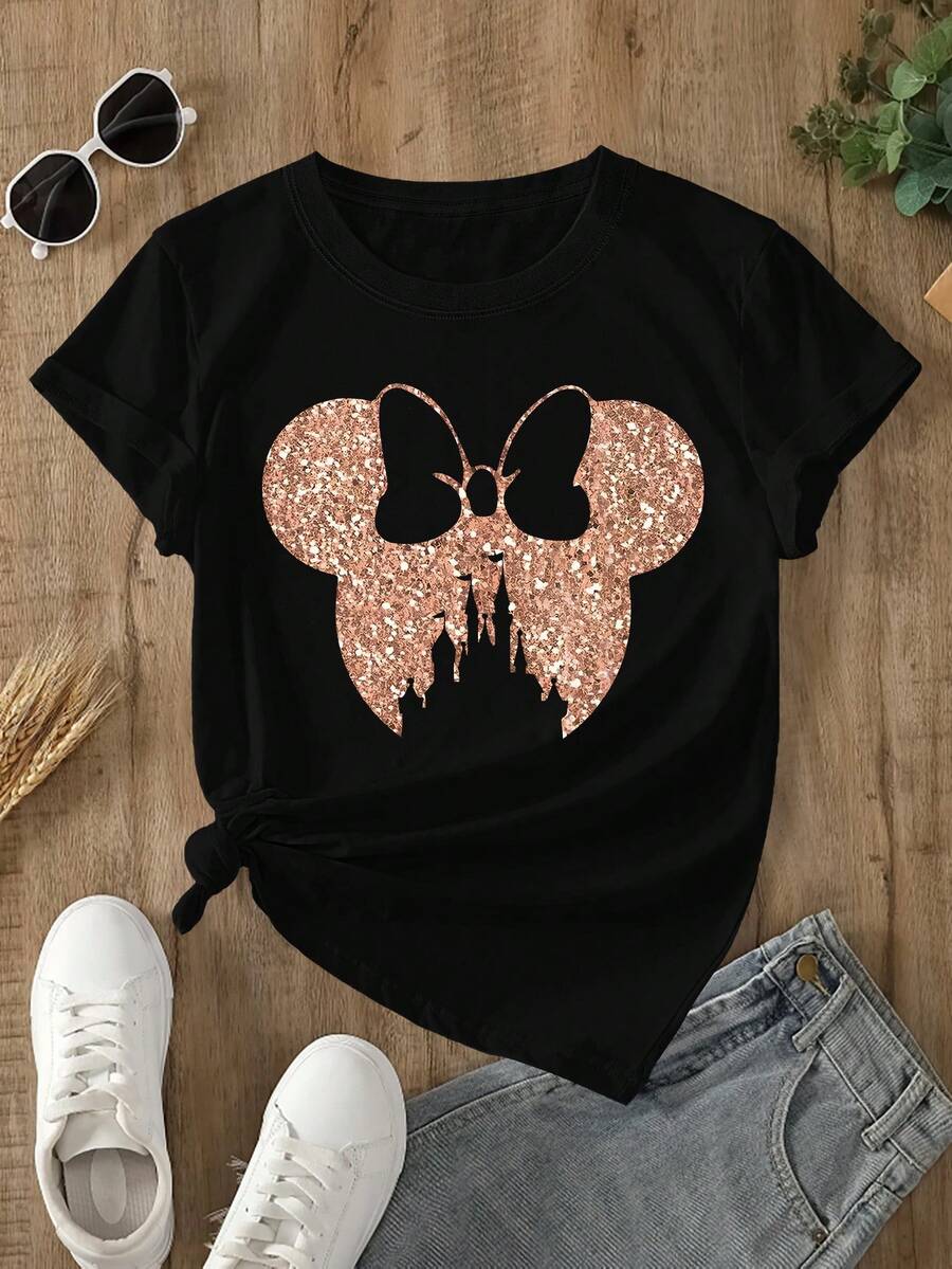 Disney Camisetas de mujer - Negro - Ver 1