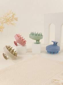 Silicone Shampoo Brush, Scalp Massage Comb, Hair Washing Brush, Body Massage Brush, Shower Bath Brush, Salon Hair Styling Tool - Multicolor - View 5