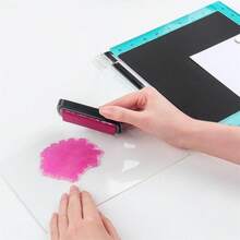Stamp Positioning Tool; It Allows You To Precisely Position Images So You Can Create Perfect Impressions Every Time. Quickly And Easily Make Identical Cards And Projects. Can Be Used With Rubber Stamps Or Clear Stamps With A Foam Pad. Package Includes: 1 Stamp Platform, 1 Foam Pad, 2 Magnets - A - View 5