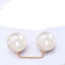 1/2pcs Pearl Denim Clips, Non-Slip Brooch, Non-Slip Shoe Clips, Pants Length Adjuster - / - View 10