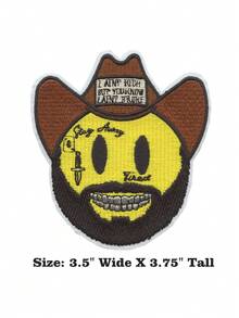 1PC Its A Cowgirl Thang Patch Western Country Aesthetic Embroidered Iron On - Multicolor - View 17
