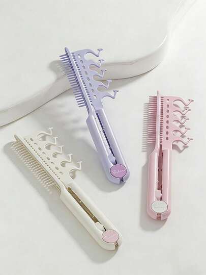 2-In-1 Wide And Fine Teeth Textured Comb, Volumizing And Styling Comb, Anti-Frizz And Smoothing Comb, Unisex And Suitable For All Hair Types.