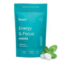 Neuro Energy Caffeine Gum/Mints For Energy & Focus (90 Pieces) - Sugar-Free With L-Theanine, Caffeine, Vitamin B12 & Vitamin B6 - Wintergreen Flavor - 薄荷糖 - 查看 10
