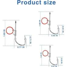 10Pcs Fishing Hooks Live Shrimp Hook Set, 2/3/4Catfish Bass Fishing Hooks Saltwater Freshwater Fishing Hooks Fishing Accessories - B - View 2