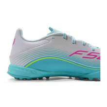 Adidas F50 MESSI LEAGUE TF Lightweight Outdoor Training & Match Football/Soccer Shoes JQ0937, Unisex - White/Fluorescent Pink/Glitter Blue - View 8