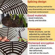 Plastic Round Grid Cover/Protective Soil Guard (To Prevent Cats, Dogs, Children From Entering) - Cat Scratch Pad/Pet Digging Deterrent Mat - Flower Shed Fence - View 3