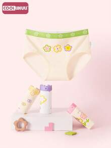 Coollikuli 4-Piece Cute Girl Short Trunks With Adorable Designs, Featuring Fashionable Ditsy Floral Patterns, Soft And Comfortable Flower-Themed Young Girl Underwear, Young Girl Trunks - Multicolor - View 5
