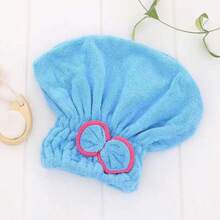 1pc Women's Hair Drying Turban, Soft & Comfortable Wrap-Around Headband, Convenient & Quick, Suitable For Home, Bathroom, Autumn, Back To School, Beauty Salon, Hotel, Sports, Household Use - Multicolor - View 7