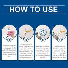 墙面修补膏 - 遮盖污渍，修补剥落油漆，防止潮气，填补墙面裂缝 - A - 查看 7