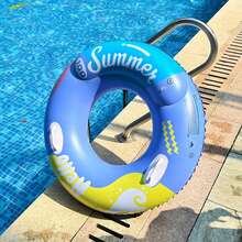 1pc Thick Double Air Chamber Summer Adult Swimming Ring, Inflatable Underarm Circle For Beginner Swimmers, Men & Women, Children, Anti-Flip Anti-Sinking - Multicolor - View 5