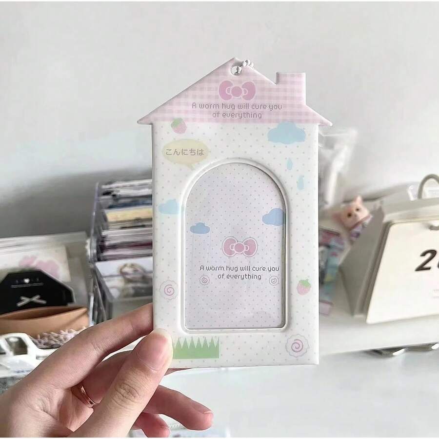 Cubierta de tarjeta de PVC para teléfonoóvil, ventilador de cámara, estrella, frijoles de amor, tarjeta pequeña, colección de tarjetas universitarias, bolsa de tarjeta, colgante de exhibición FNTE - casa - Ver 1