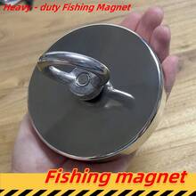 90mm/3.54inch Fishing Magnetic Retriever, Super Strong Magnet, River Cleaning Tool, Beach Metal Detector - Silver - View 5