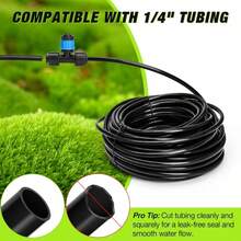 4/7毫米毛细管自动滴灌套件，园艺喷雾灌溉快速插入式加湿器，塑料材质，适用于草坪、草坪自动滴灌系统、盆栽温室 - 灌溉套裝 - 查看 8