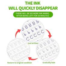 凹槽式练字本，适合反复练习书写，笔控训练本，初学者练字本，返校礼物 - 彩色 - 查看 3