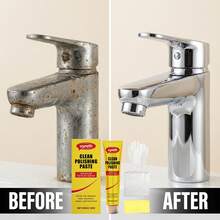 金属抛光膏，家用厨房炉灶不锈钢清洁、去污、翻新、增亮 - 1set - 查看 3