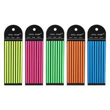 1pc/9pcs Solid Color Ultra-Thin Long Strip Index Stickers, PET Waterproof Colored Memo Flags, Transparent Sticky Notes For Book Reading & Marking, Essential For Back To School - Multicolor - View 17
