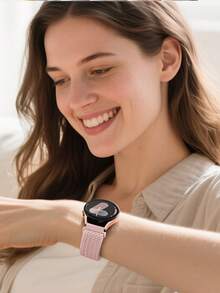 3条装20毫米编织尼龙单圈表带，兼容三星Galaxy Watch 4/5/6/7 FE 40毫米/44毫米/Watch 4/6 Classic 42毫米/46毫米/43毫米/47毫米/Watch 5 Pro 45毫米/Watch 3 41毫米/Active 2，兼容Vivoactive 6/Vivoactive 5/3/3 Music手表表带，可调节单圈弹力表带，适用于Venu Sq 2/Forerunner 55/165/245/645，兼容Gizmo Watch 3/2/1/Gabb Watch 3/2/1/SyncUP/Cosmo JrTrack手表 - 20mm - 查看 6