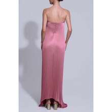 Party Temperament Tube Top Pleated Super  Dress Sexy Dress Pleated Skirt Women - 玫紅色 - 查看 5
