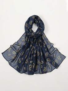 1条春夏新款腰果花烫印围巾，女士时尚柔软头巾，日常晚装旅行防晒披肩，节日礼物 - 彩色 - 查看 16