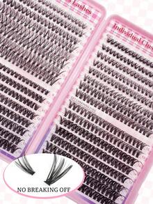640 PCS Individual Cluster Lashes With Bond&Seal Glue + Tweezer | 3D/4D/5D Styles For Voluminous&Natural Look - Hypoallergenic, Reusable, Beginner Friendly - Black - View 8