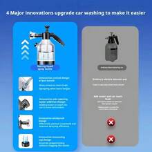 3升洗车泡沫喷雾瓶手持式泡沫喷壶气压喷雾器车窗玻璃汽车清洁工具 - A - 查看 11
