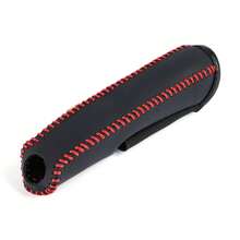 Funda Protectora de Cuero para Freno de Mano de Coche, Accesorios para Interior de Automóvil BNN5 - Estilo carbono NEGRO - Ver 4