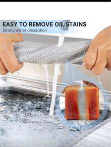 12/6片装钢丝球清洁垫，网状清洁布，多用途厨房清洁抹布，不刮伤锅具清洁刷，可重复使用耐用擦拭布，适用于餐具、锅具、水槽、炉灶，高效成人日常家居清洁工具 - 多色 - 查看 6