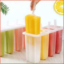 1pc Ice Cream Making Mold, 4-Grid Popsicle Mold, Reusable DIY Homemade Popsicle Maker, Kitchen Tool - Multicolor - View 4