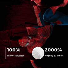 This Is A Marvel Spider-Man Themed Flannel Blanket, With High-Saturation Fuchsia And Black As The Main Colors, Full Of Futuristic And Visual Impact, Creating A Tense And Mysterious Atmosphere, With The Features Of Warmth And Softness, Suitable For Use As A Sofa Throw, Nap Blanket, Bedding Decoration, Etc. - Black - View 11
