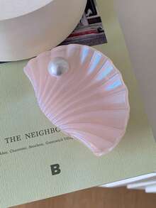 New Spring/Summer Pearlescent Shell Hair Claw Clip, Shark Shaped Hair Clamp For Updo Hairstyles - Multicolor - View 10