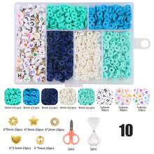 1620 Pcs Clay Beads, String Beads For Jewelry Making, Heishi String Friendship Bracelet Making Set With Pendant Letter Gold Beads, Lady Party Birthday Gift (6mm) - Multicolor - View 20