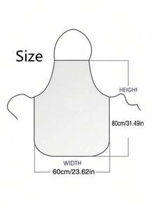 1pc Kung Fu Chicken Pattern Creative Personalized Kitchen Anti-Fouling Apron - Orange - View 6