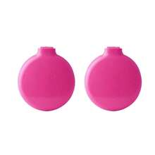 Soft Folding Mirror Purse Brush - Rosa Fucsia - Ver 4