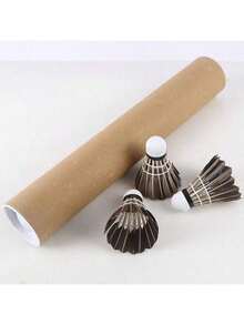 1PC Wind Resistant Black Badminton Goose Feather Learning Badminton Entertainment Training Competition Foam Head High-Quality Barreled Badminton - Multicolor - View 12