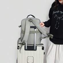 Ba lô nữ, ba lô du lịch dung tích lớn, phù hợp cho việc đi làm và đi học, túi đựng laptop thời trang, túi hành lý công tác ngắn, phù hợp cho các chuyến bay của Ryanair và Wizz Air. - Nhiều màu - Xem 8