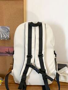 Large Capacity Women Backpack - White - View 5