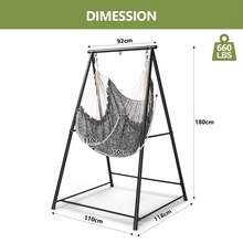 Hammock Chair Stand With Swing Chair, 112*113*180CM - C - View 4