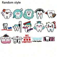 6/10/15pcs Cartoon Dentist Pattern Shoe Charms, PVC Material, Suitable For Sandals, Birthday, Christmas, Halloween Parties, Creative,Mother's Day Gift,Bedroom Decor,Garden,Kitchen Decor,Summer,Beach,Travel Essentials,Room Decor,Squishy,Graduation - Multicolor - View 13