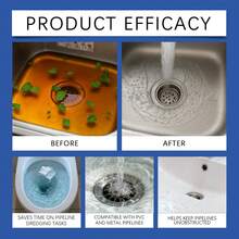 Drain Cleaner Powder, Convenient Household Drain Unclogging Agent Suitable For Cleaning Various Common Pipelines - 100g - View 6