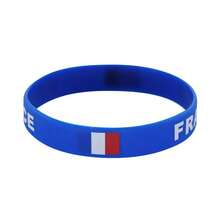 2026 World Cup Fan Silicone Wristband, Canada & Mexico National Flag Football Cheering Bracelet - Multicolor - View 4