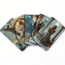 78pcs Complete Winter Tarot Cards | Knight-Waite Tarot Deck Theme | Premium Holographic Iridescent Edged Cards | Includes Guidebook | Divination Tool For Spiritual Healing And Witchcraft - Tarot - Winter - View 6