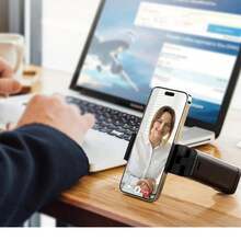 1pc/2pcs Multifunctional Adjustable Desk Slouchy Phone Holder, With Lifting, Folding, Rotating Clip, Essential For Travel - Multicolor - View 3